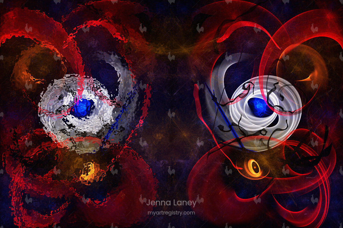 Red Spiral Reflection