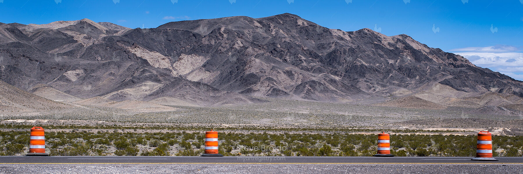 Four Orange Cones