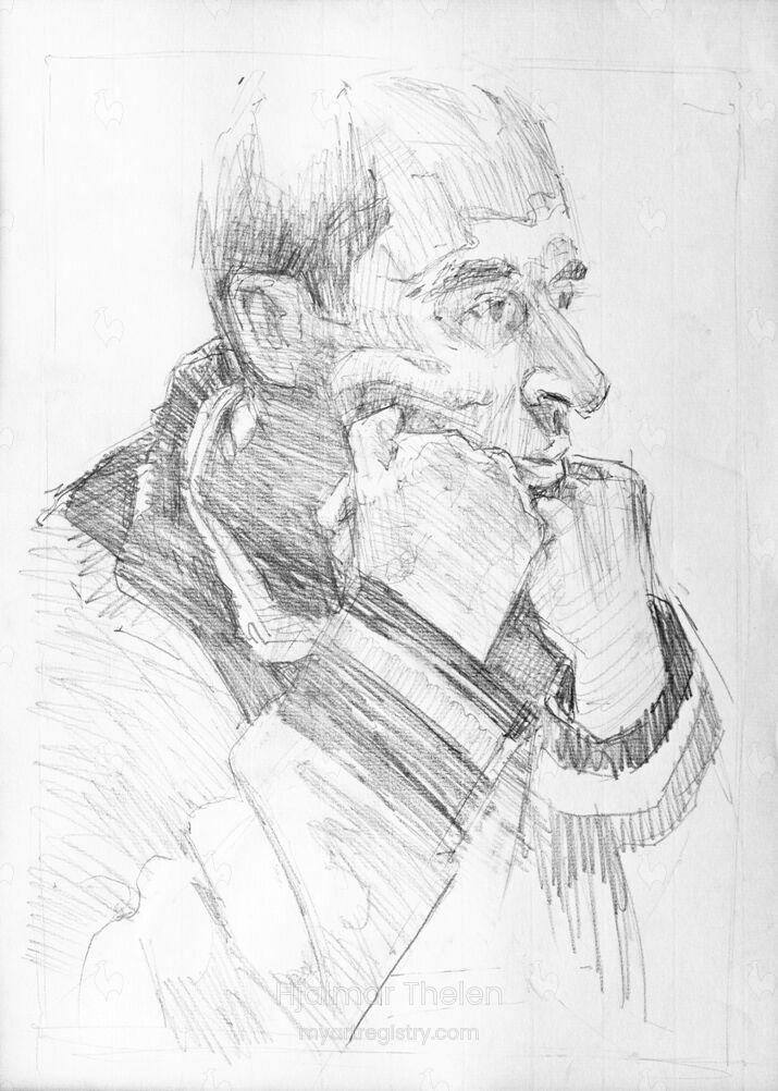 Mann mit aufgestütztem Kinn | Man with Resting Chin