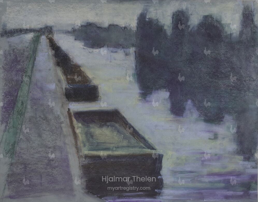 Schwimmtröge auf Kanal