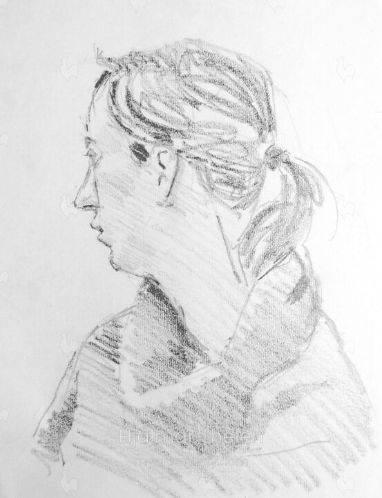 Frau mit Rollkragenpulli | Figure with Turtleneck