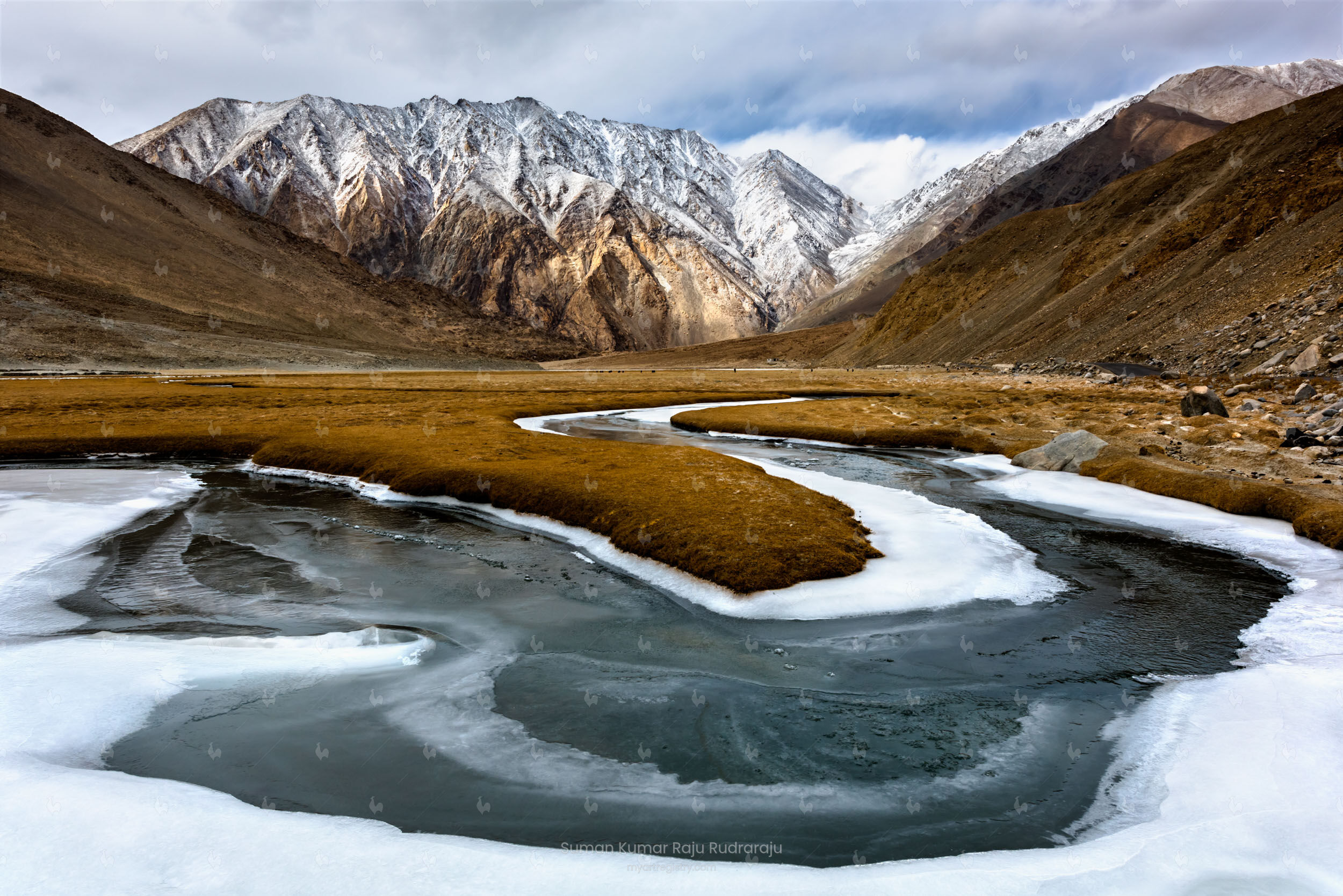 Frozen streams in Himalayas 2/100