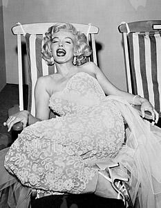 Marilyn Monroe in Deckchair by Frank Worth