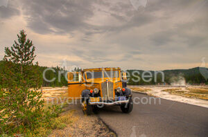 Yellow Bus - Yellowstone National Park