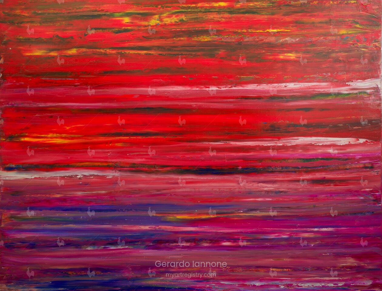 Work # 17-3 Abstract Multi Color painting