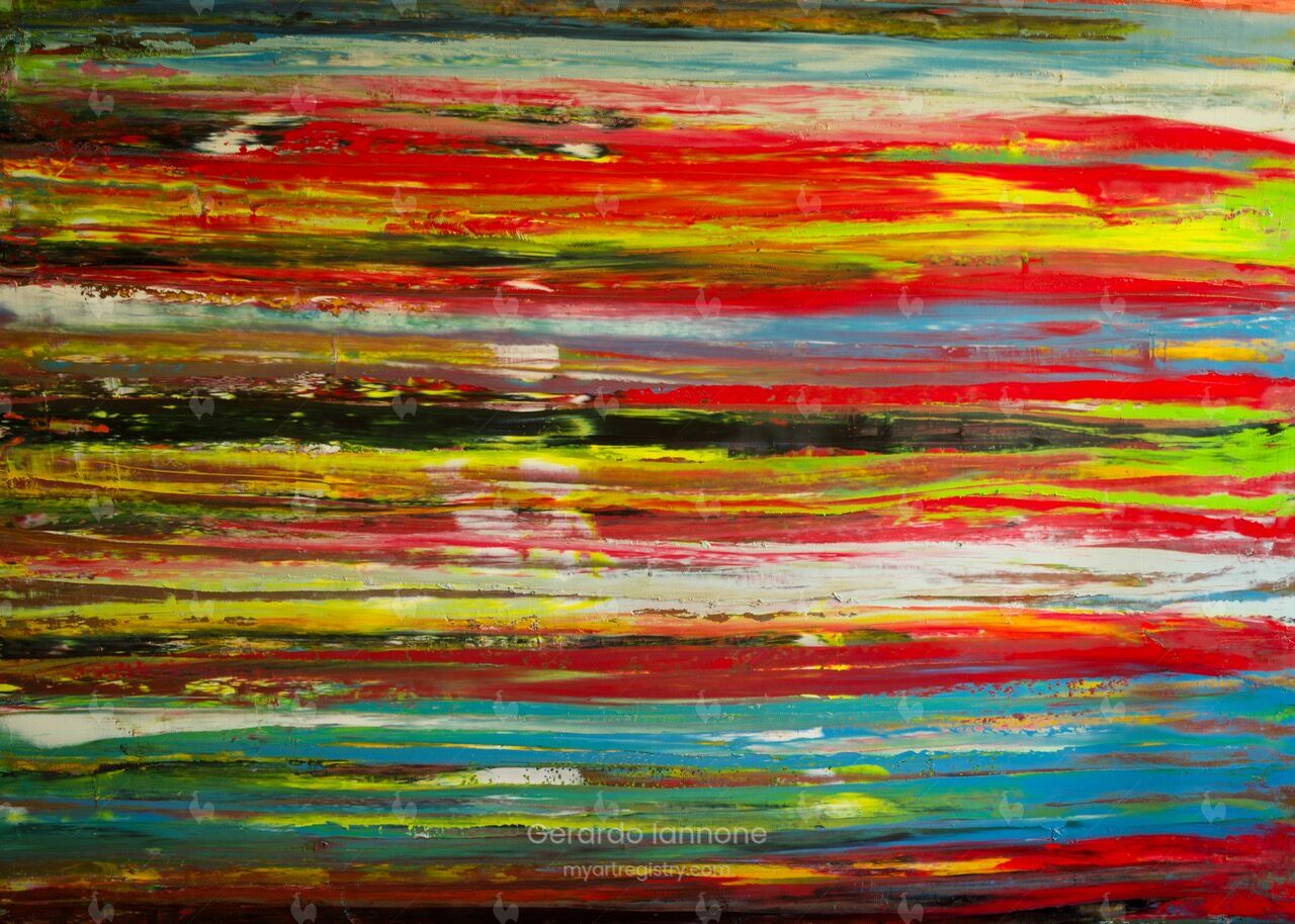 Work # 18-4 Abstract Multi Color painting
