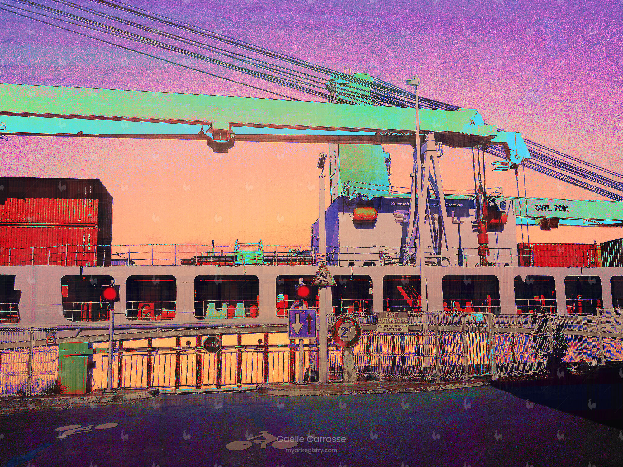 A la passerelle