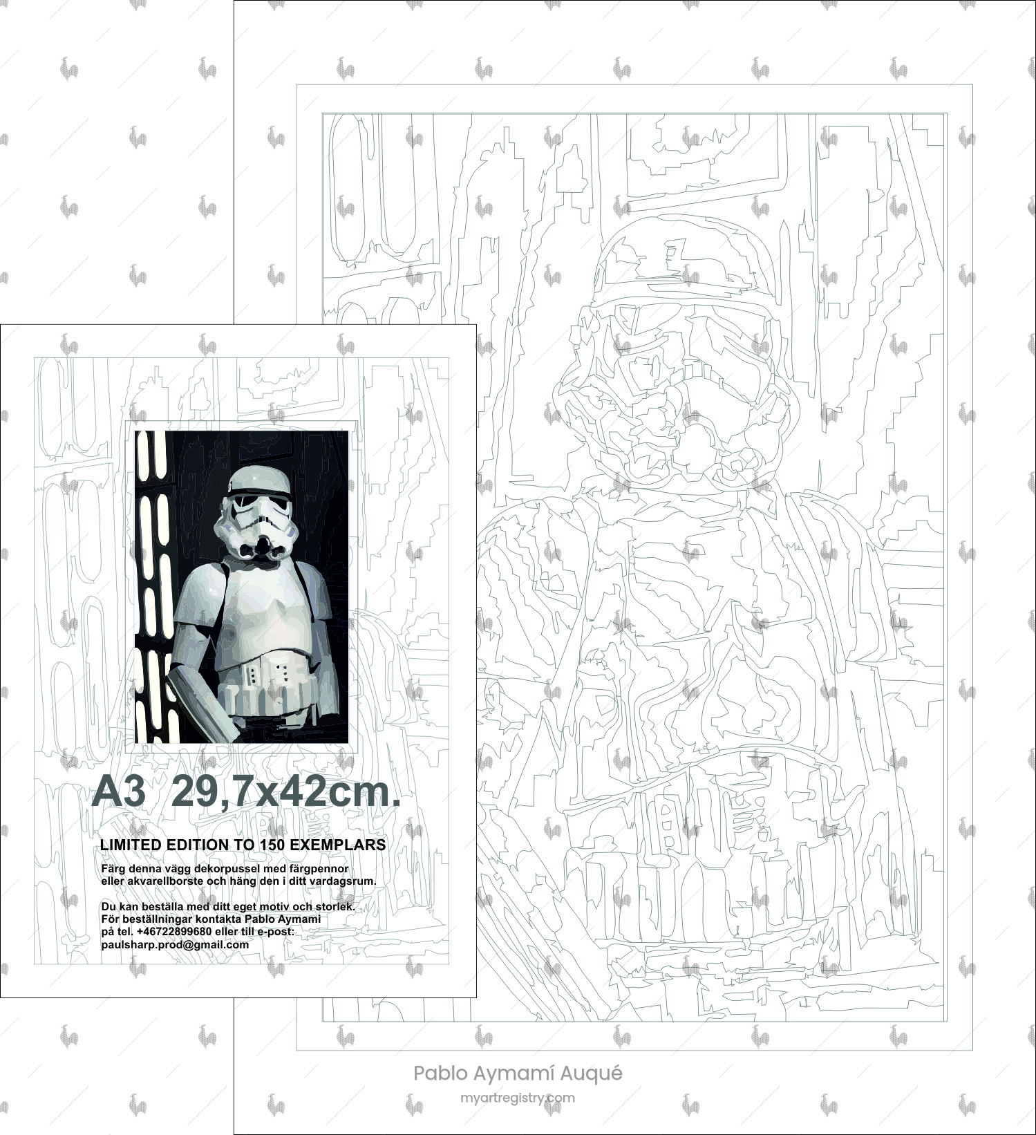 WallColoring StarWars Collection Trooper base.