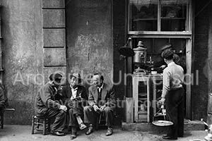 People sit and talk