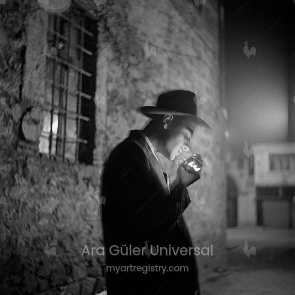 A poet smoking