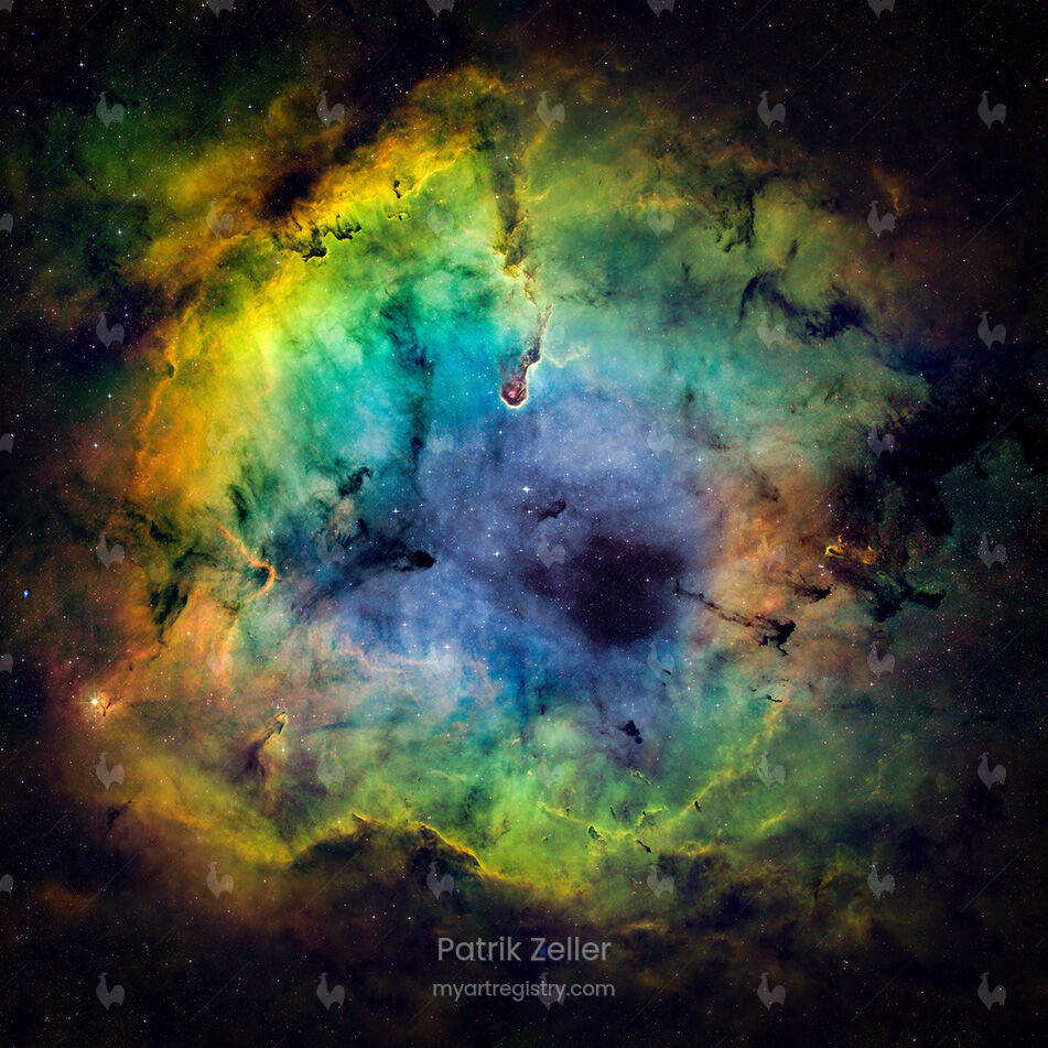 The Elefant`s Trunk Nebula - 80x80 Acrylic Metallic HD