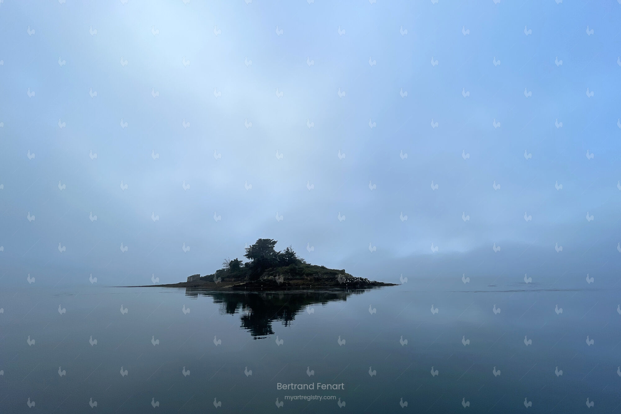 N°76 - Île de Grand Huernic dans la brume