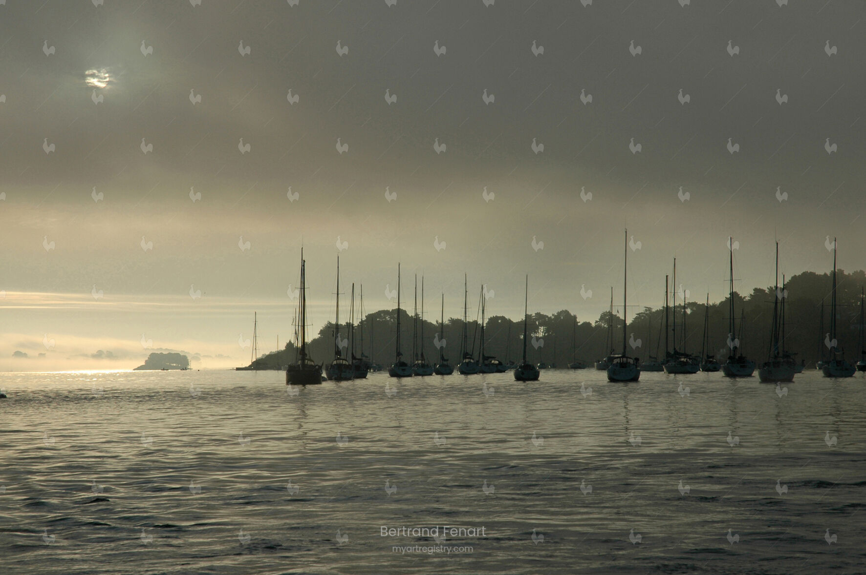 N°31 - Lever de Brume sur le port de l'ïle aux Moines