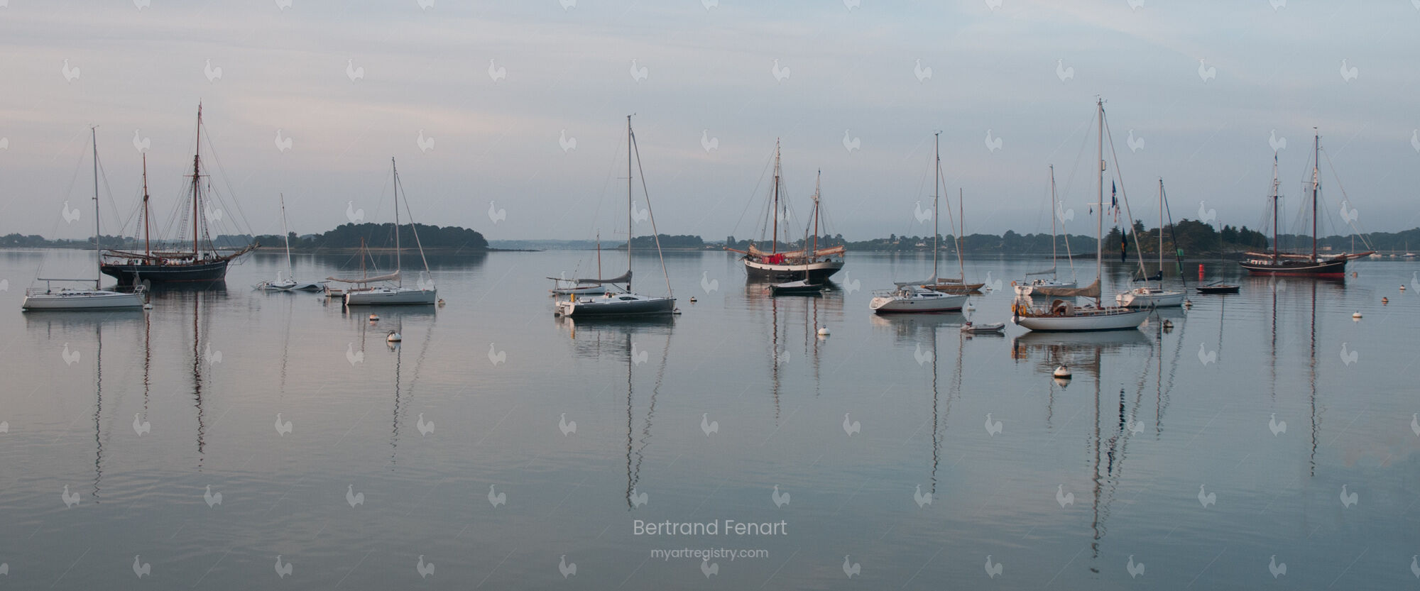 N°17 - Voiliers endormis un matin de la semaine du Golfe
