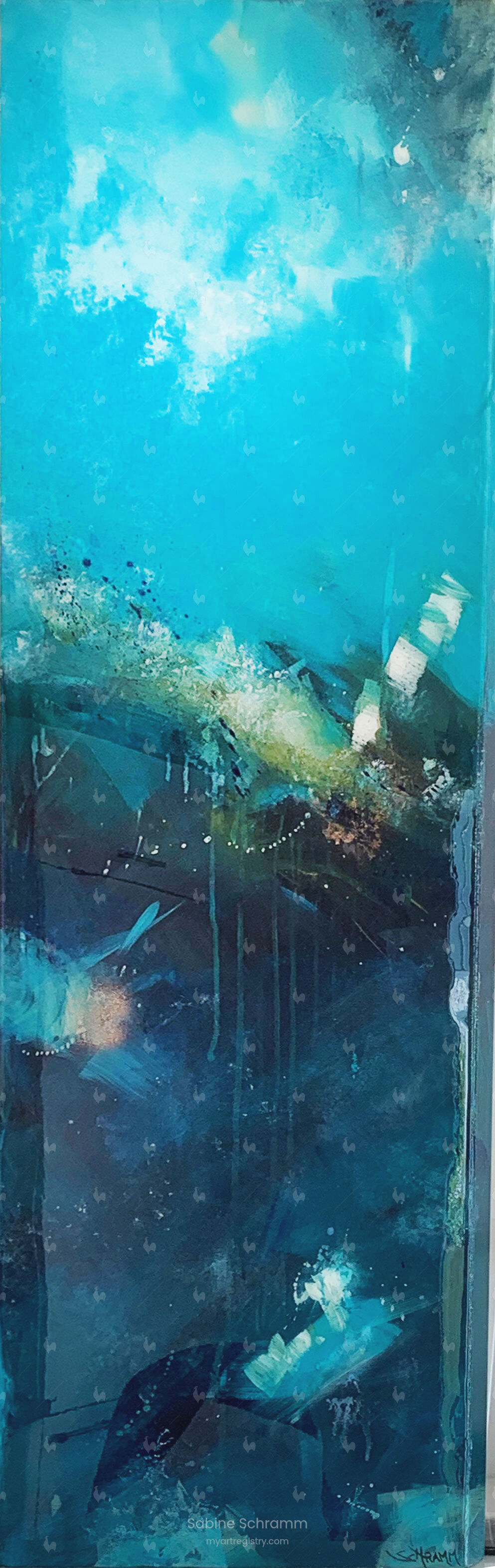 Meer abstrakt o. T. (Werk-Nr. 190203)