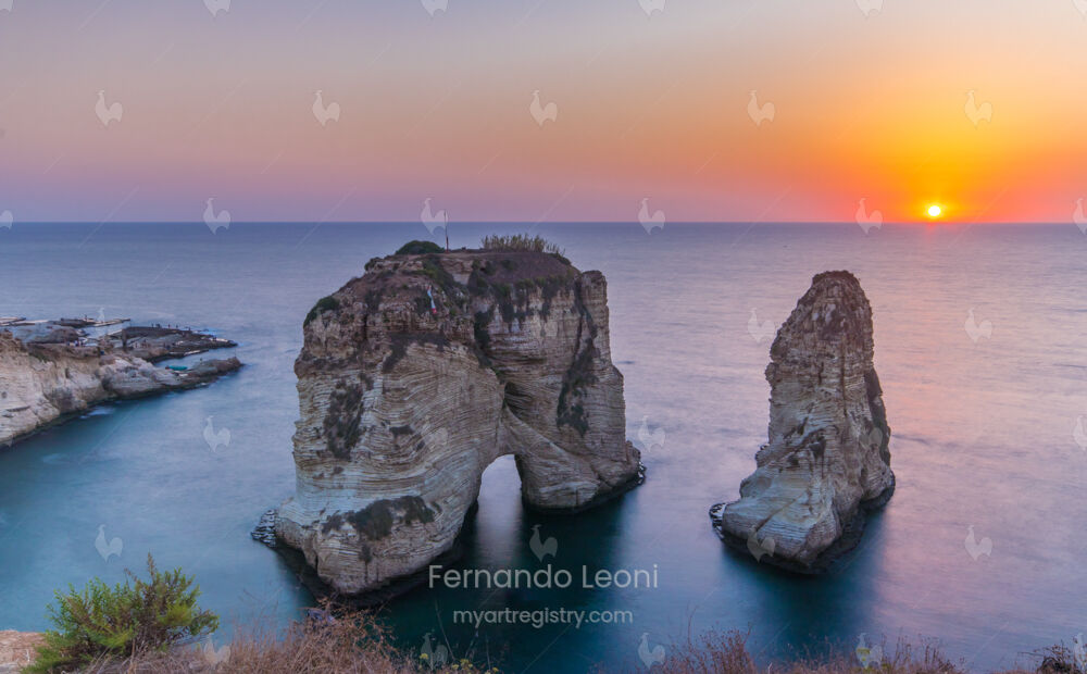 Rochas sob o mar