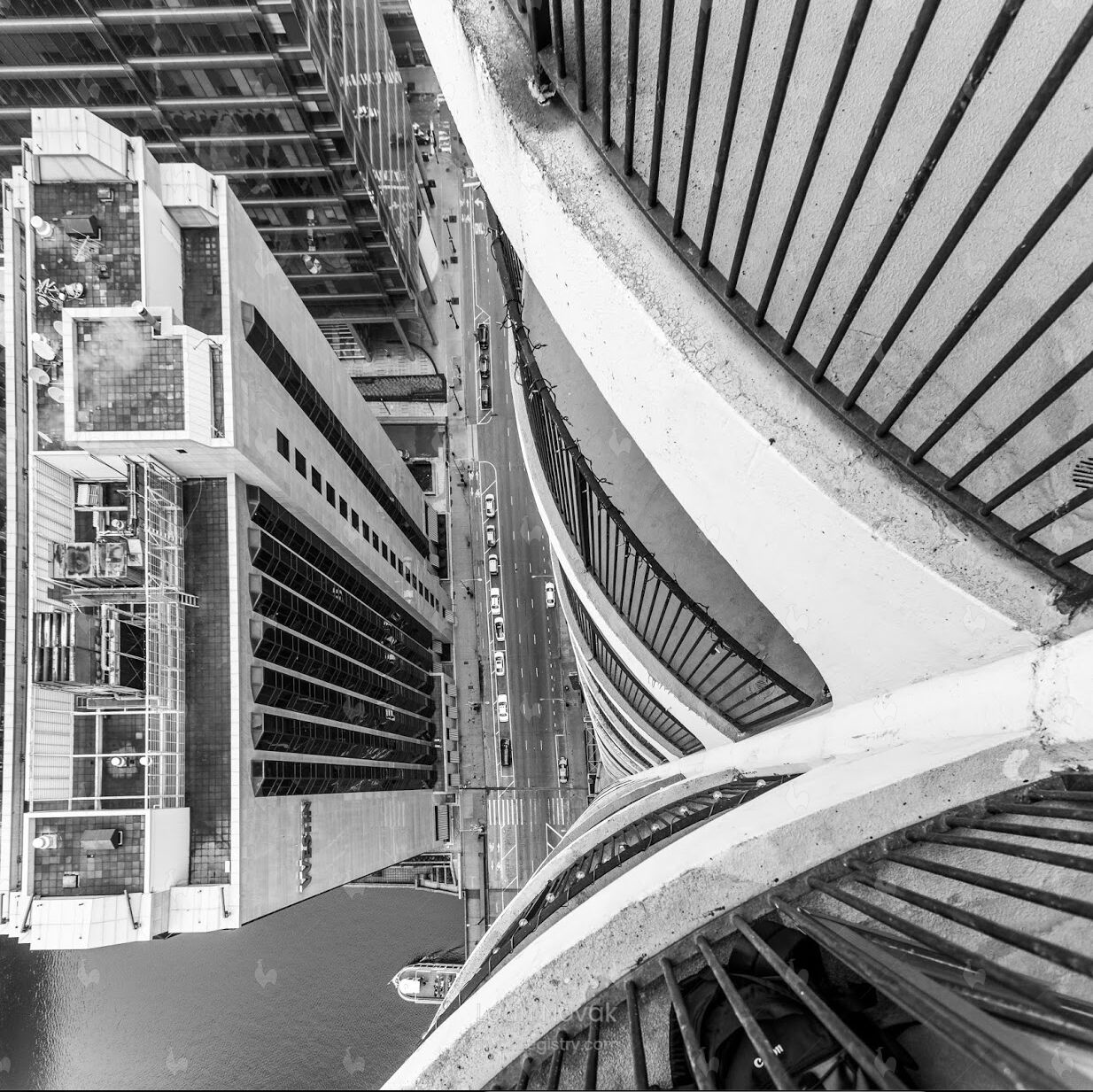 Looking Down From Marina City