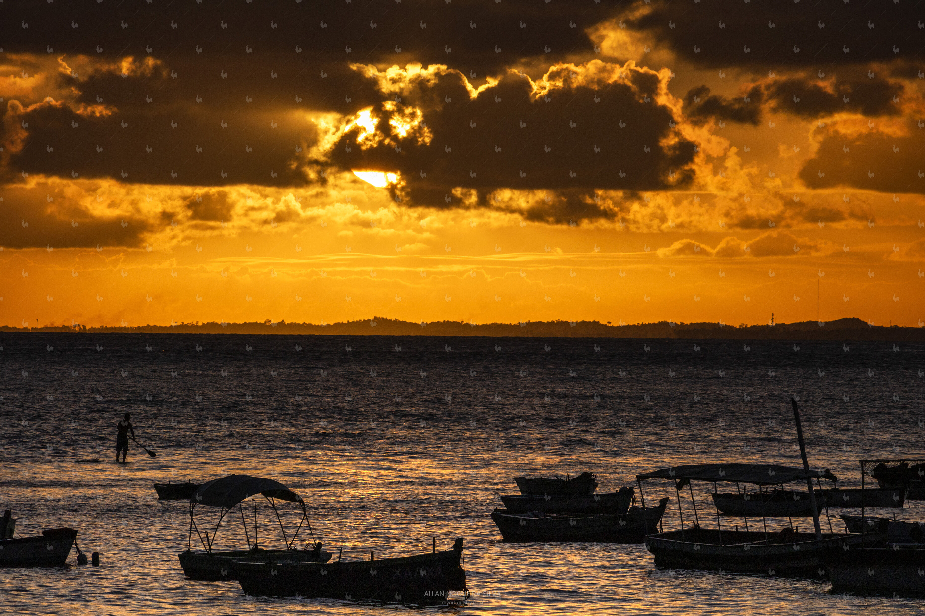 Por do Sol no Yacht