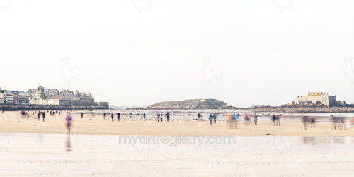 Low Tide - Saint-Malo, France (40x20)