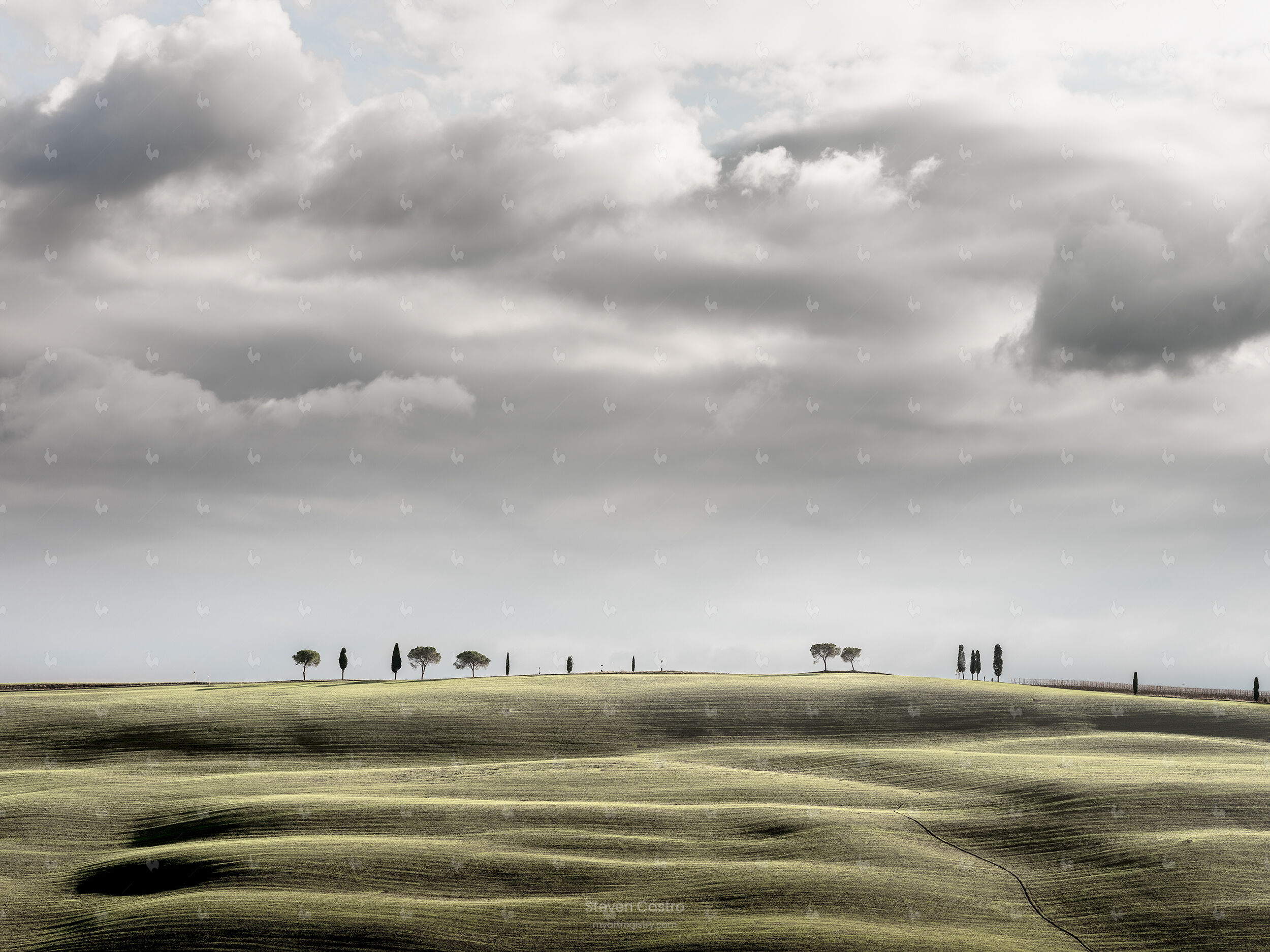 Val d'Orcia Hill Top (40x30)