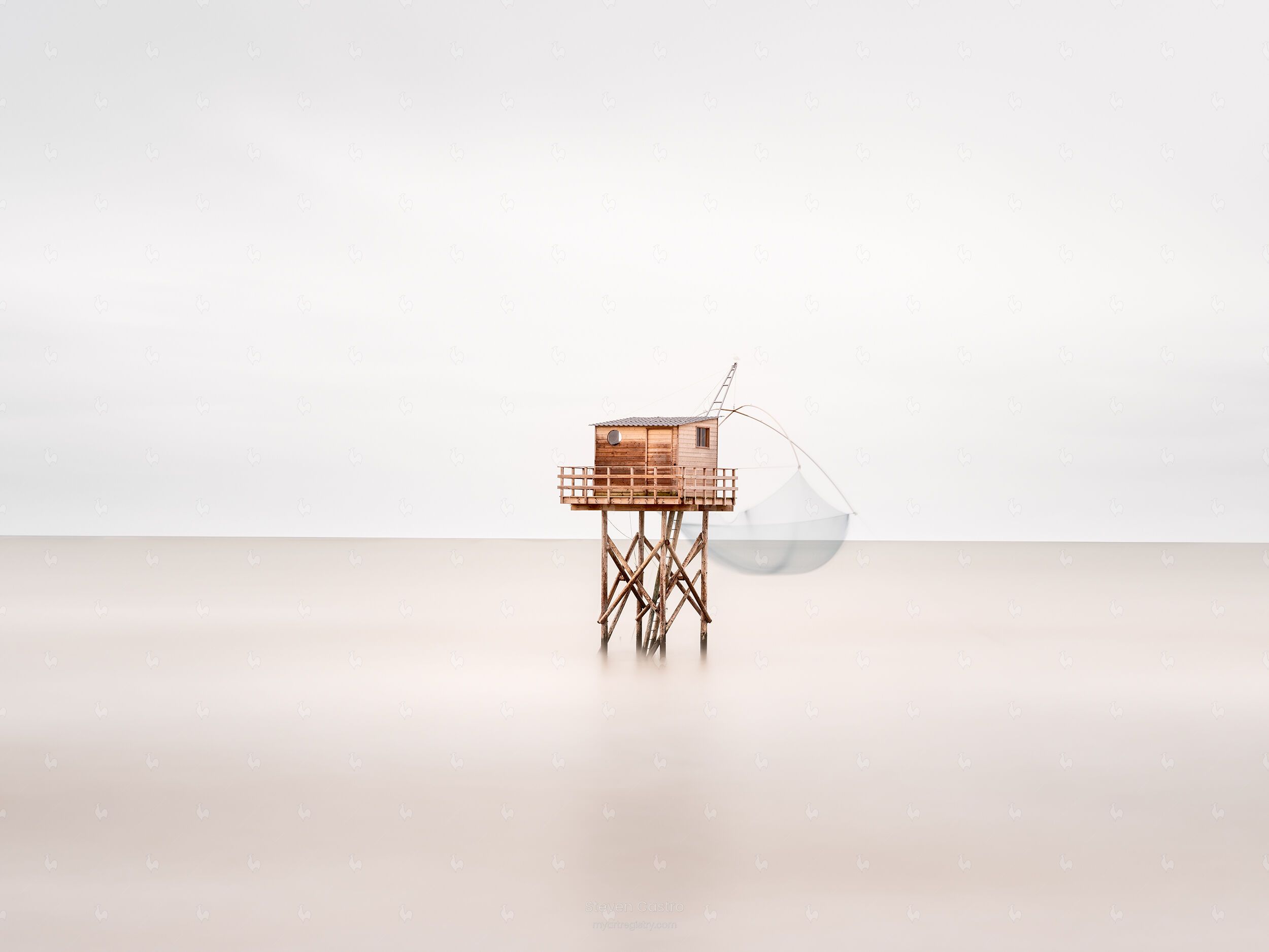 Fishing Hut Study 4, Saint-Michel-Chef-Chef (40x30)