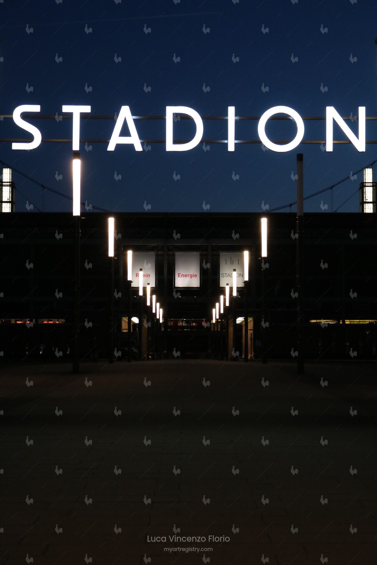 Stadion Schriftzug Müngersdorf 10x15