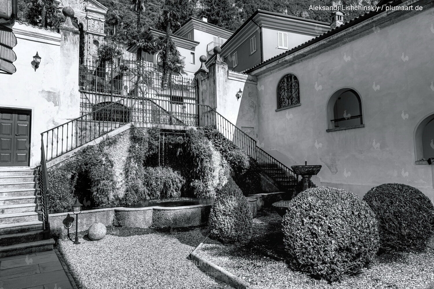 italienischer Hof mit Brunnen