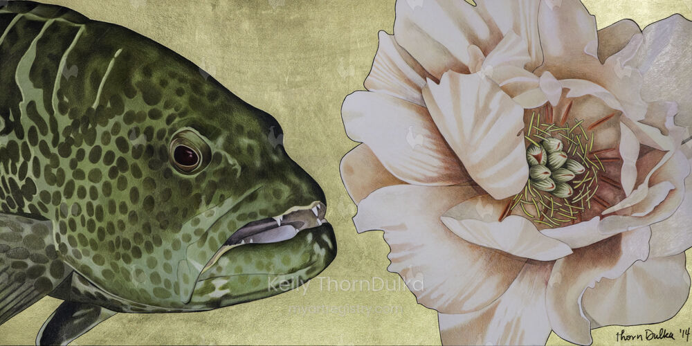 Fish and Flower VI Red