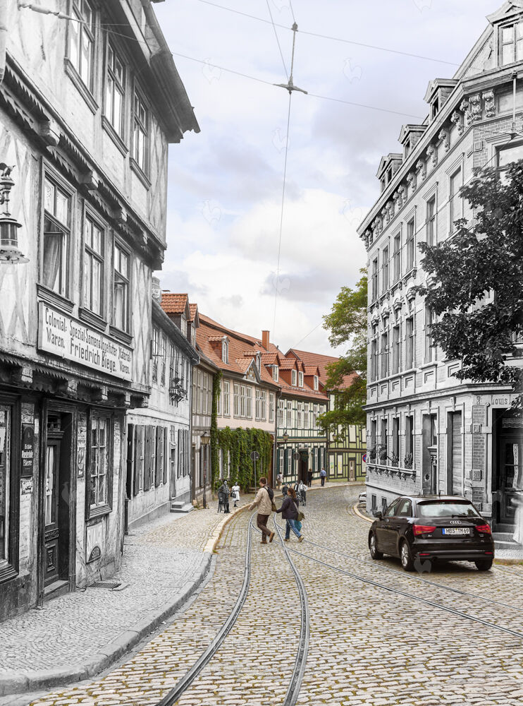 Wo Ferdinand Heine sr. lebte - Grudenberg in Richtung Altstadt