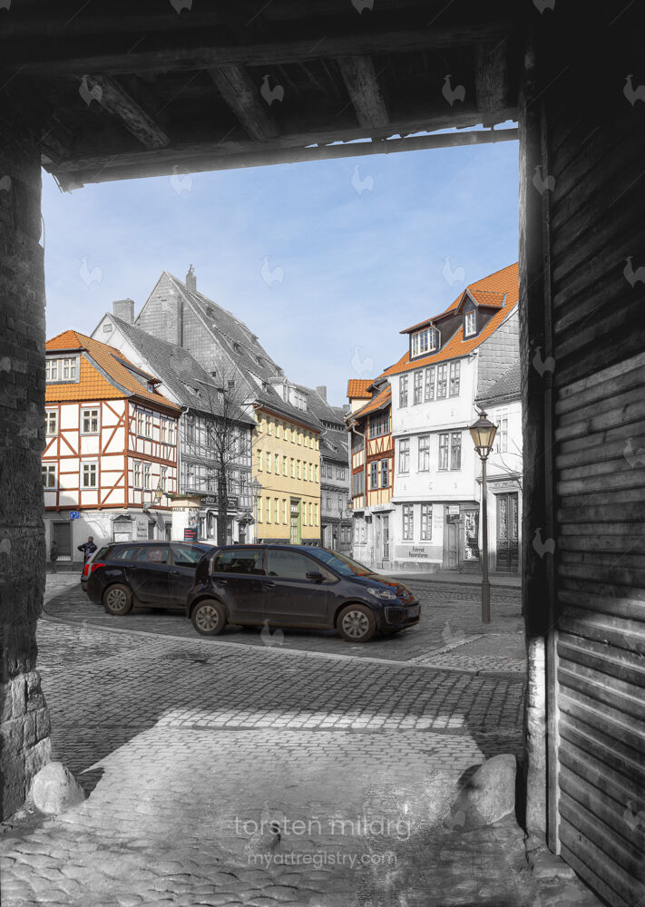 Jüdisches Leben, Bakenstraße mit Blick auf den Judenplatz