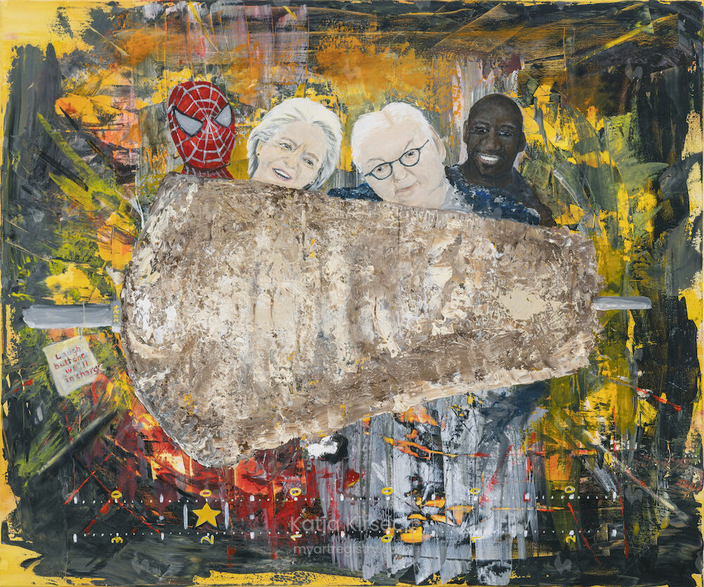 KRISENSTAB, Acryl on Canvas, 100x120, Gemälde Nr. 71, 07/2024