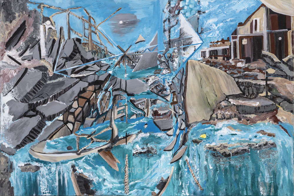 BASTA!, Acryl on Canvas, 80x120, Gemälde Nr. 72, 07/2024