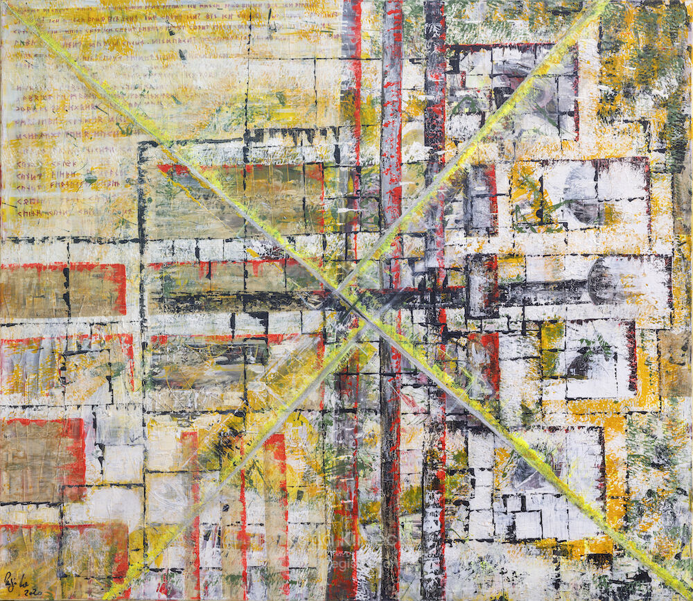 ANSPUCH, Acryl on Canvas, 130x150, Gemälde Nr. 13, 12/2020