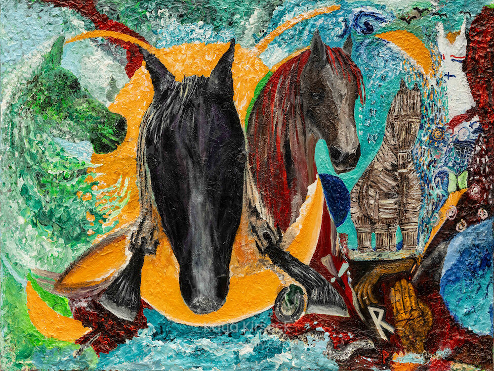 5, Acryl on Canvas, 80x120, Gemälde Nr. 58, 10/2023