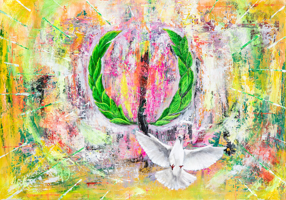 FLÜGELSCHLAG, Acryl on Canvas, 70x100, Gemälde Nr. 36, 05/2022
