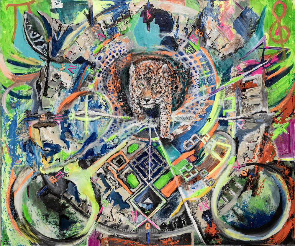 E, Acryl on Canvas, 100x120, Gemälde Nr. 53, 06/2023
