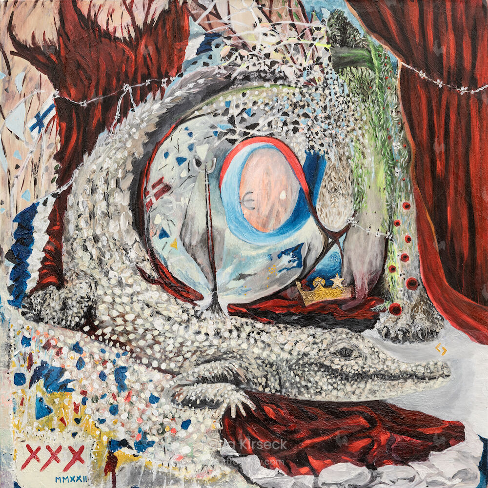 M.A., Acryl on Canvas, 100x100, Gemälde Nr. 47, 12/2022