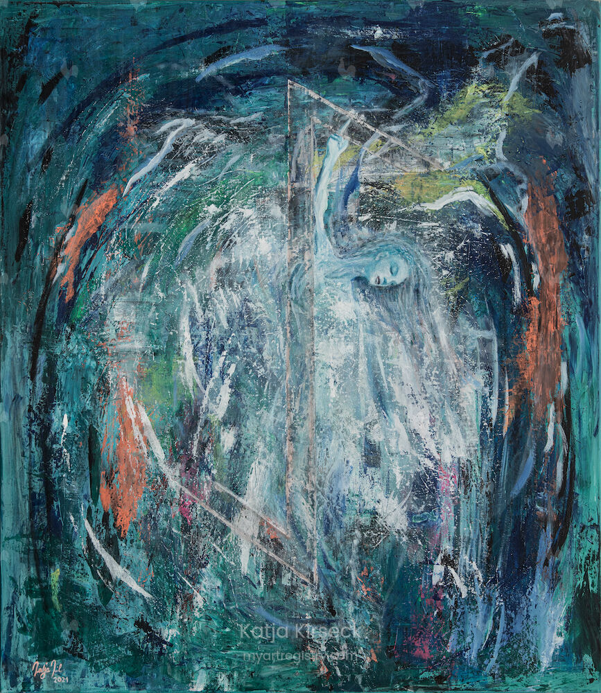 INITIATION, Acryl on Canvas, 150x130, Gemälde Nr. 25, 07/2021