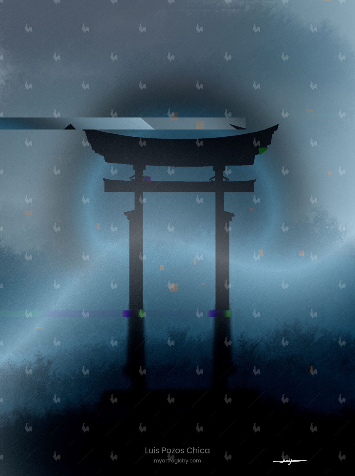 Torii. Dark Blue