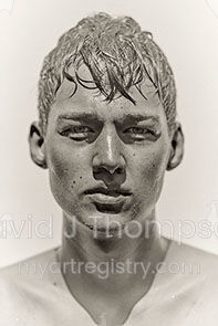 Portrait of Esbjörn (after swimming off a small Swedish island)