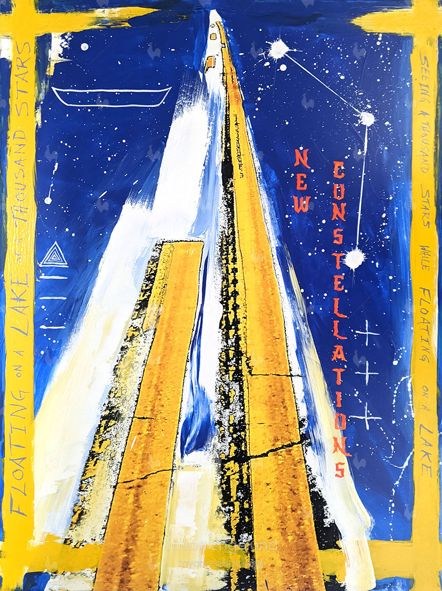 Asphalt Abstracted Ad Astra 007 1,000 Stars New Constellations