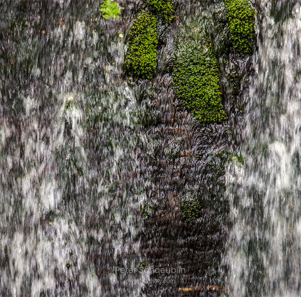 Waterfall with moss