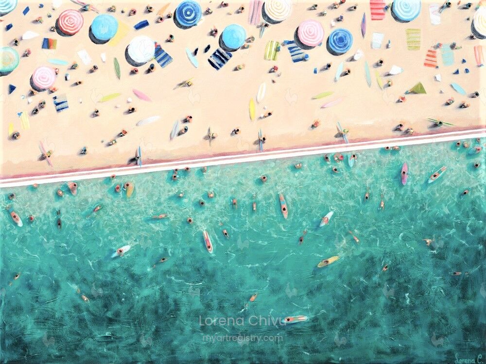 Busy Day at the Beach I/XXX