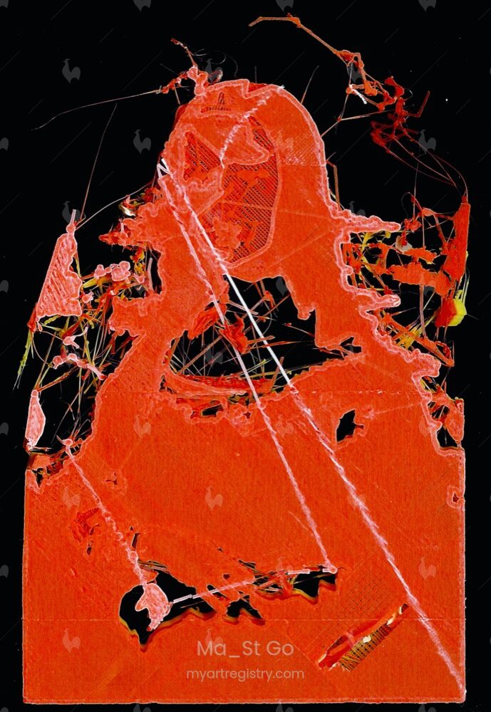 Mona lisa 3D (Red Side), 2014