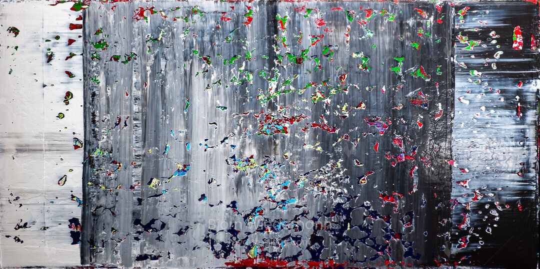 Grau und ausbrechende Farben [60 x 120 cm]